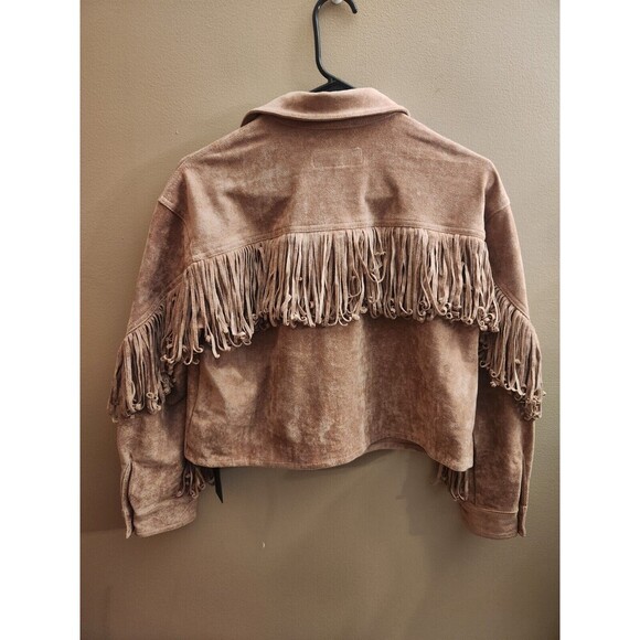 Blank NYC Brown Fringe Jacket - Picture 5 of 5